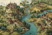 make fantasy map illustration for novels and games