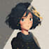 make anime drawing with anime art style character