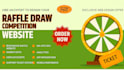 create a responsive raffle website, competition, sweepstake and giveaway website