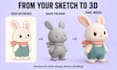 do cute 3d character modeling mascots and chibi figures for printing