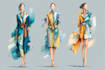 create a professional commercial fashion sketch