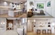 do kitchen interior design with 3d modeling and rendering