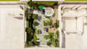 design luxury 3d backyard landscape with pool, patio and garden