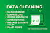 type clean merge organize format your word document excel google sheet csv data