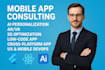 consult on web app mobile app strategy ai personalization ar VR, 5g optimization