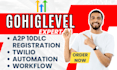setup gohighlevel a2p 10dlc verification, email deliverbility, setup twilio