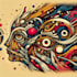 draw illustration expresionism art, abstract