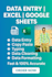 excel data entry, google sheets and data cleaning