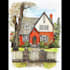 paint watercolor house portrait