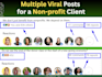 do 4 monthly posts and linkedin profile optimization