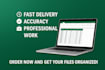 clean, organize, and format your excel files with professional structure