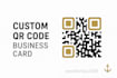 design modern stylish business card with custom qr code