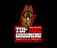 do good looking creative dog grooming business logo