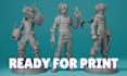 sculpt 3d model, action figure, statue, toys for 3d printing