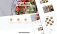 design a modern restaurant website with online menu