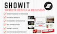 design or redesign showit website, fix showit bug issues SEO, showit template
