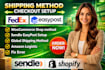 setup sendle easypost amazon logistics tnt global shipping methods fix error
