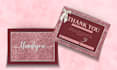 design luxury thank you card and insert card