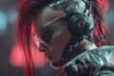 design anime character , cyberpunk character