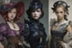 paint character illustrations in semi realistic art style