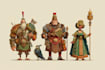 make characters desing prehispnic and mythology