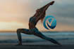 design yoga instructor inspires drastic life logo