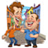 draw a funny caricature with my style