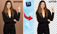 do background removal, white editing and reflection image service