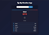 build a responsive weather app using HTML, CSS, bootstrap and js