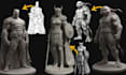 convert 2d to 3d character model 2d to 3d model custom 3d miniature stl printing