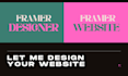 build framer website, design or develop framer landing page, figma to framer
