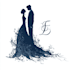 design fantasy engaged couples wedding logo