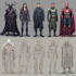 create scifi, fantasy, superhero character design