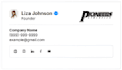 design a professional custom email signature for your brand