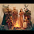 design a dnd party art and group art