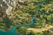 draw a fantasy map illustration