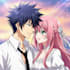 draw you anime couple art portrait