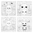 spooky kawaii coloring pages hand drawn horror