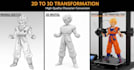 convert 2d photo to 3d character model,picture to stl, sla resin printing figure