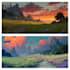 do landscape illustration and environment conceptart and background