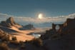 draw landscape illustration and background concept art, nft
