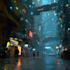 draw a cyberpunk illustration or background art