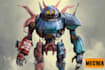 draw amazing character mecha robot illustration