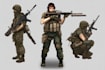 draw 2d game art military character design