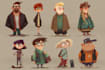 design awesome comic and cartoon style characters