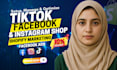 set up manage shopify dropshipping store marketing tiktok shop fb instagram ads