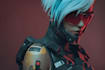 craft anime character, futuristic cyberpunk character