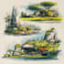 draw fantasy environment, landscape design