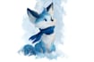 make a digital watercolor character art or furry