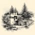draw a natural landscape and background illustration